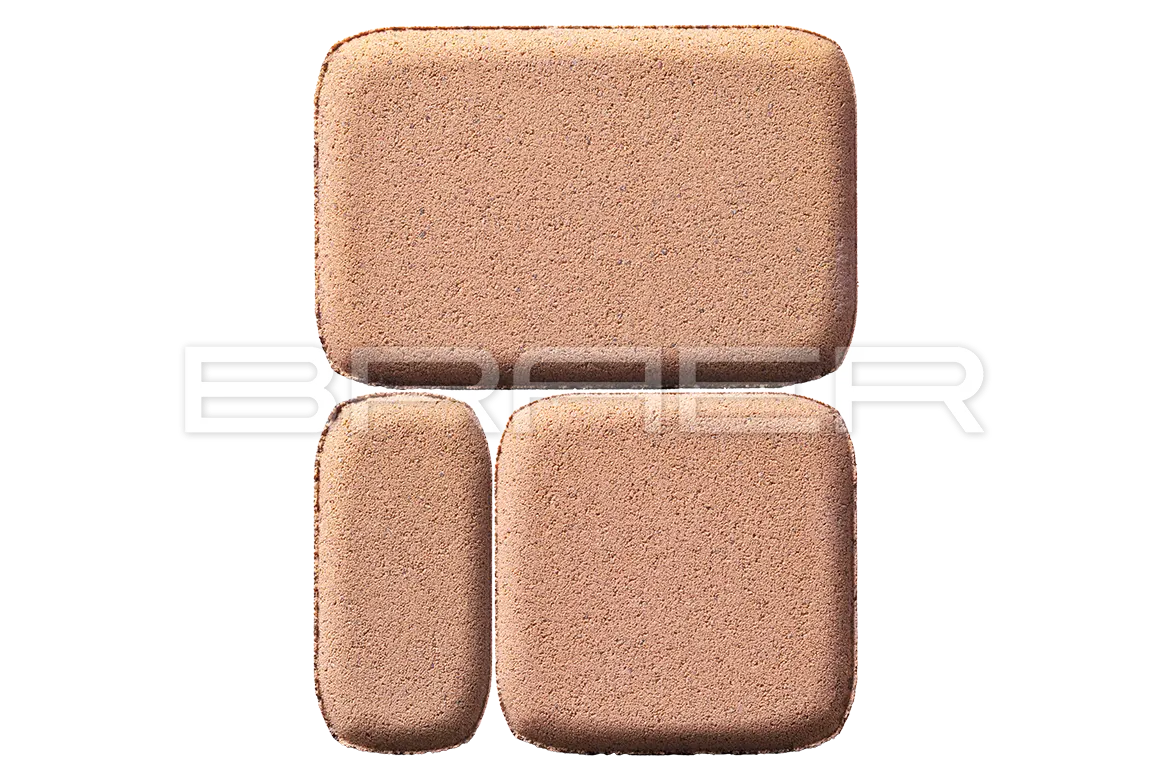 Тротуарная плитка Классико, Коралловый, 60 мм Тротуарная плитка Классико, Коралловый, 60 мм