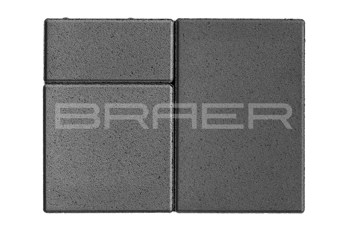 Тротуарная плитка Старый город Ландхаус, Серый, 80 мм Тротуарная плитка Старый город Ландхаус, Серый, 80 мм