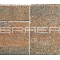 Тротуарная плитка Старый город Ландхаус, Color Mix Мальва, 80 мм