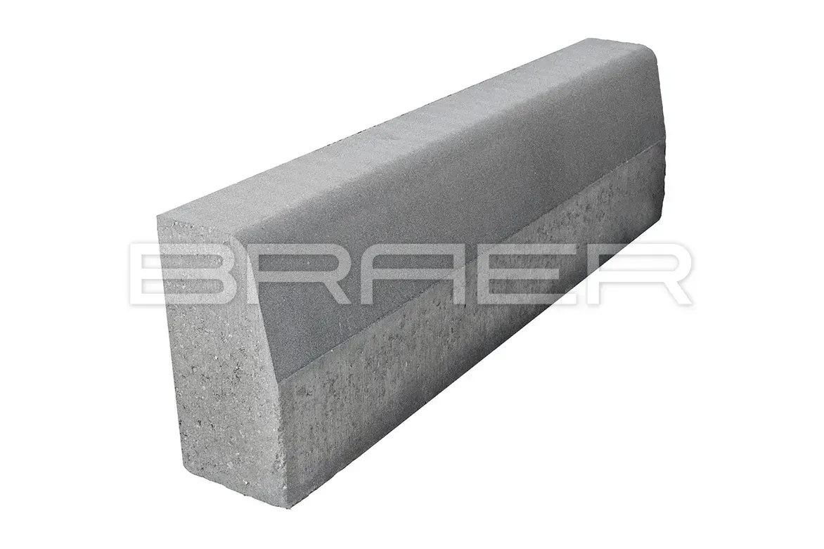 Бордюрный камень Бордюр дорожный БР 100.30.15, Серый Бордюрный камень Бордюр дорожный БР 100.30.15, Серый