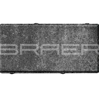 Тротуарная плитка Прямоугольник, Серый, 80 мм