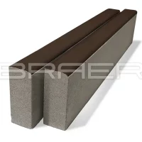 Бордюрный камень Бордюр тротуарный БР 100.20.8, Красный