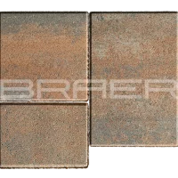 Тротуарная плитка Старый город Венусбергер, Color Mix Каштан, 40 мм