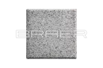 Тротуарная плитка Лувр, Гранит на белом, 200х200 мм, 60 мм