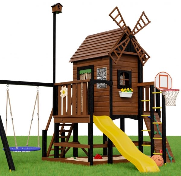 Детская площадка Мельница ‘Marvill 1’ + игровой колодец ‘Reverso’