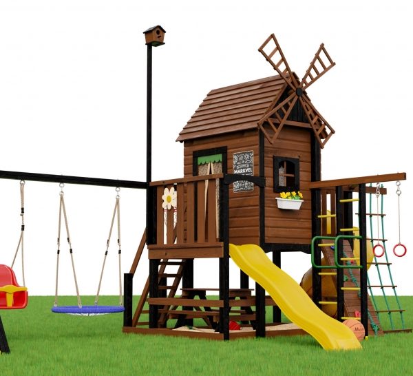 Детская площадка Мельница ‘Marvill 5’ + игровой колодец ‘Reverso’
