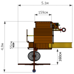 Детская площадка Мельница ‘Marvill 1’ + игровой колодец ‘Reverso’