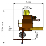Детская площадка Мельница ‘Marvill 4’ + игровой колодец ‘Reverso’