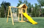 Детская площадка Савушка Мастер 7 с плетеным креслом