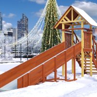 Зимняя горка Савушка Зима Wood 12/1
