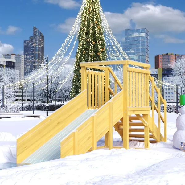 Зимняя горка Савушка Зима Wood 1