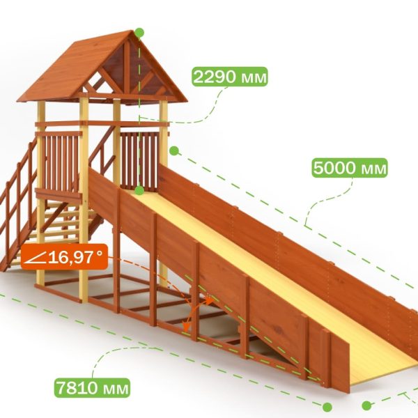 Зимняя горка Савушка Зима 5 (скат 5м)