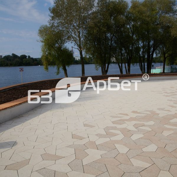 Тротуарная плитка ПОЛИГОНАЛЬ Однотонные