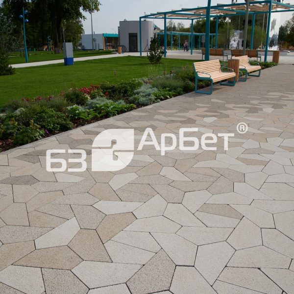 Тротуарная плитка ПОЛИГОНАЛЬ Color Mix